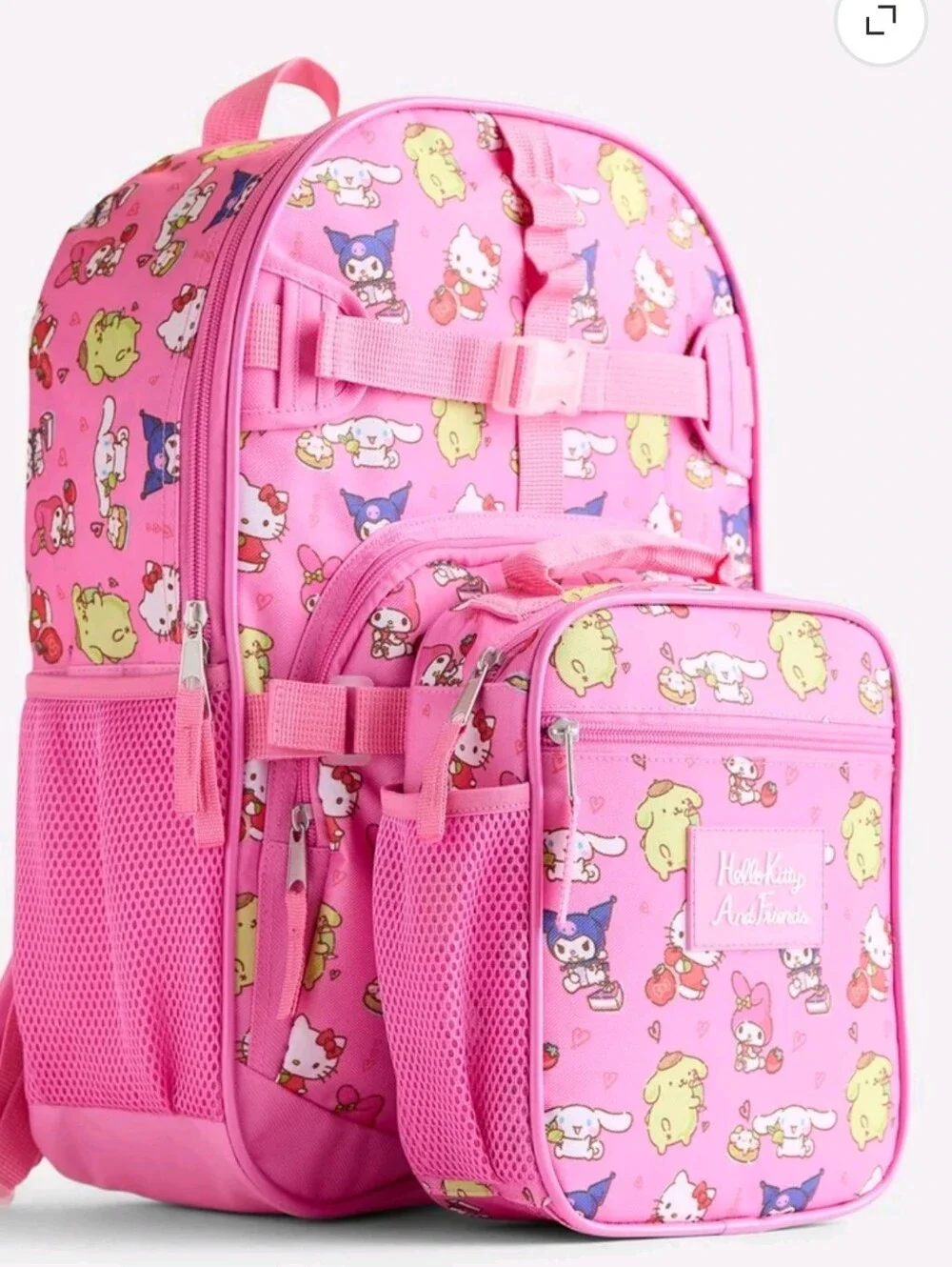 Sanrio Hello Kitty and Friends Girls Backpack Set with Lunch Bag and Headphones